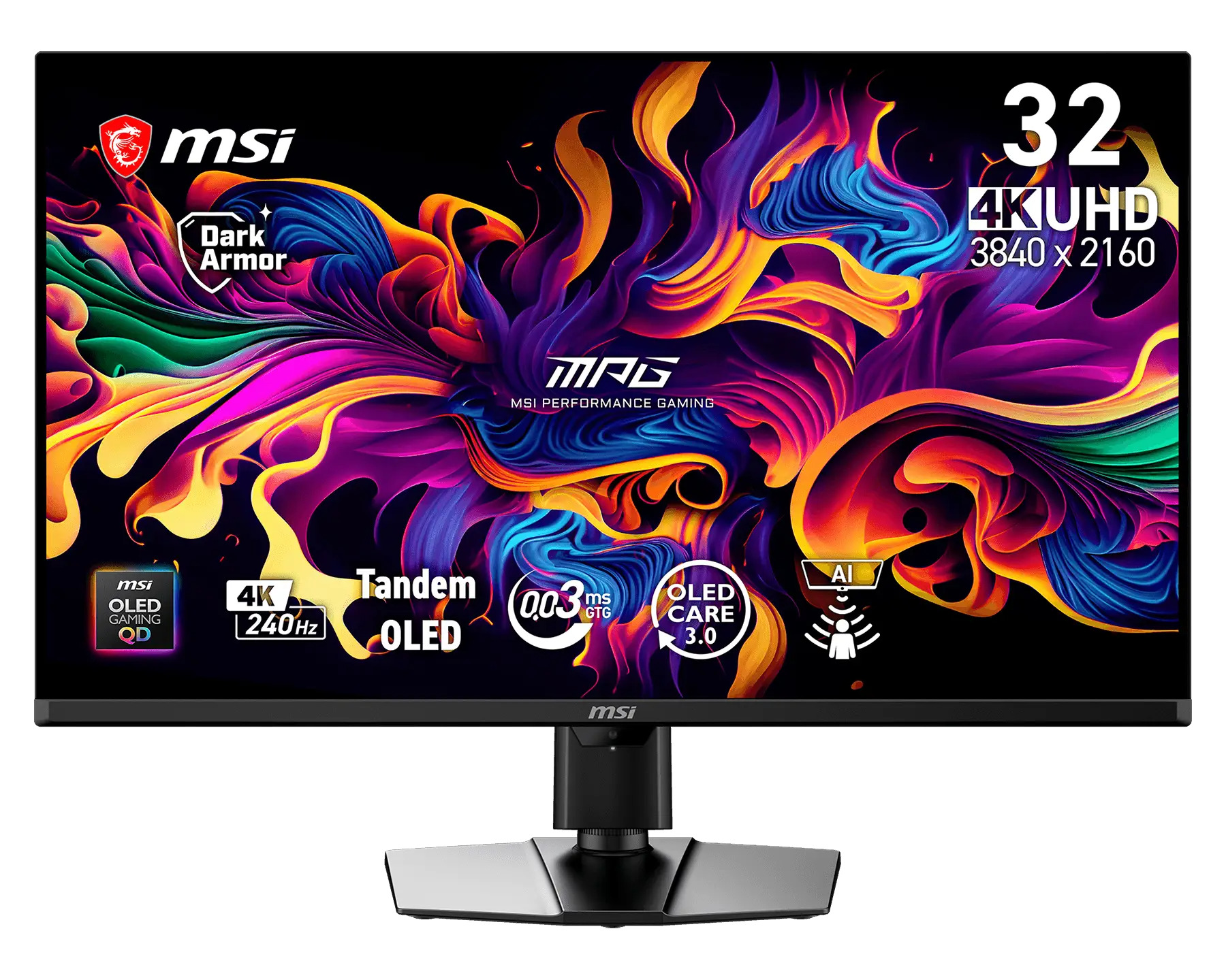 MSI MPG/322UR QD-OLED X24/31,5''/QD-OLED/4K UHD/240Hz/0,03ms/Čierna/3R