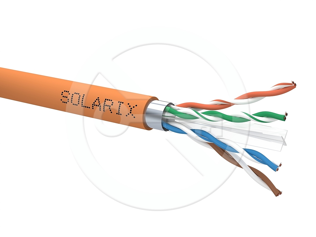 Inštalačný kábel Solarix CAT6A UTP LSOHFR B2ca-s1,d1,a1 500m SXKD-6A-UTP-LSOHFR-B2ca