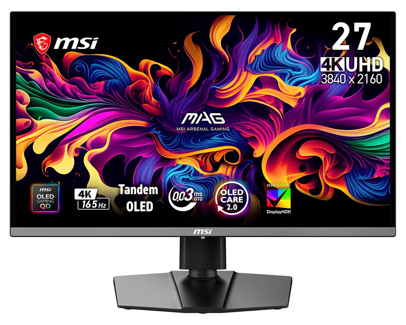 MSI MAG/272UP QD-OLED E16/26,5''/QD-OLED/4K UHD/165Hz/0,03ms/Čierna/3R