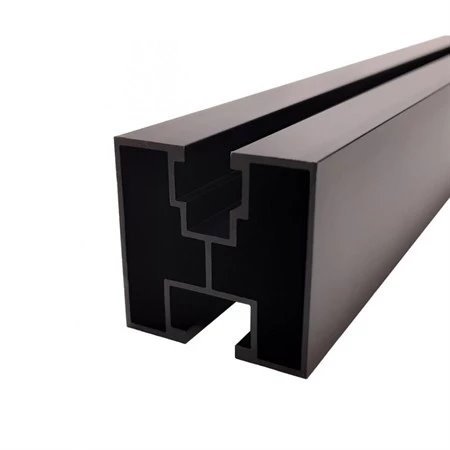 FVE ČIERNY Hliníkový montážny H profil 40x40mm, 3,6m, dĺžka 3600mm pre M10 hlavu