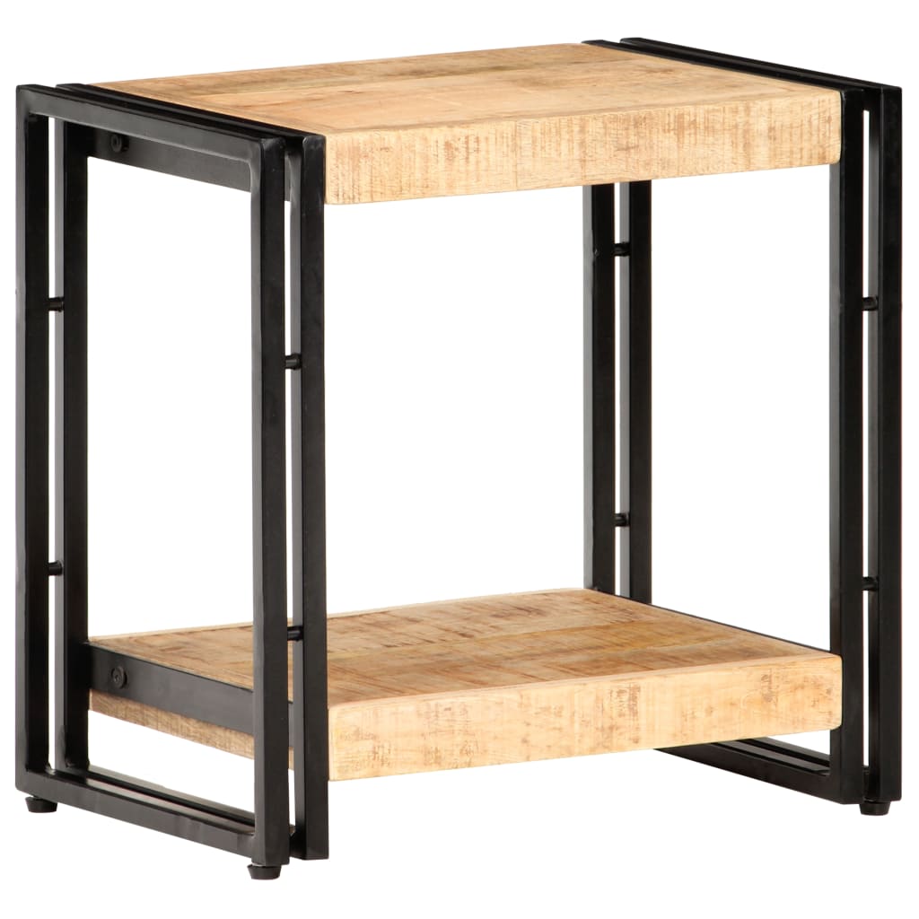 Multidom Príručný stolík 40x30x40 cm surový mangovníkový masív