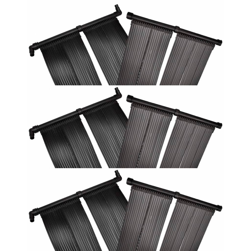 Multidom Solárny panel na ohrev vody v bazéne 6 ks 80x620 cm