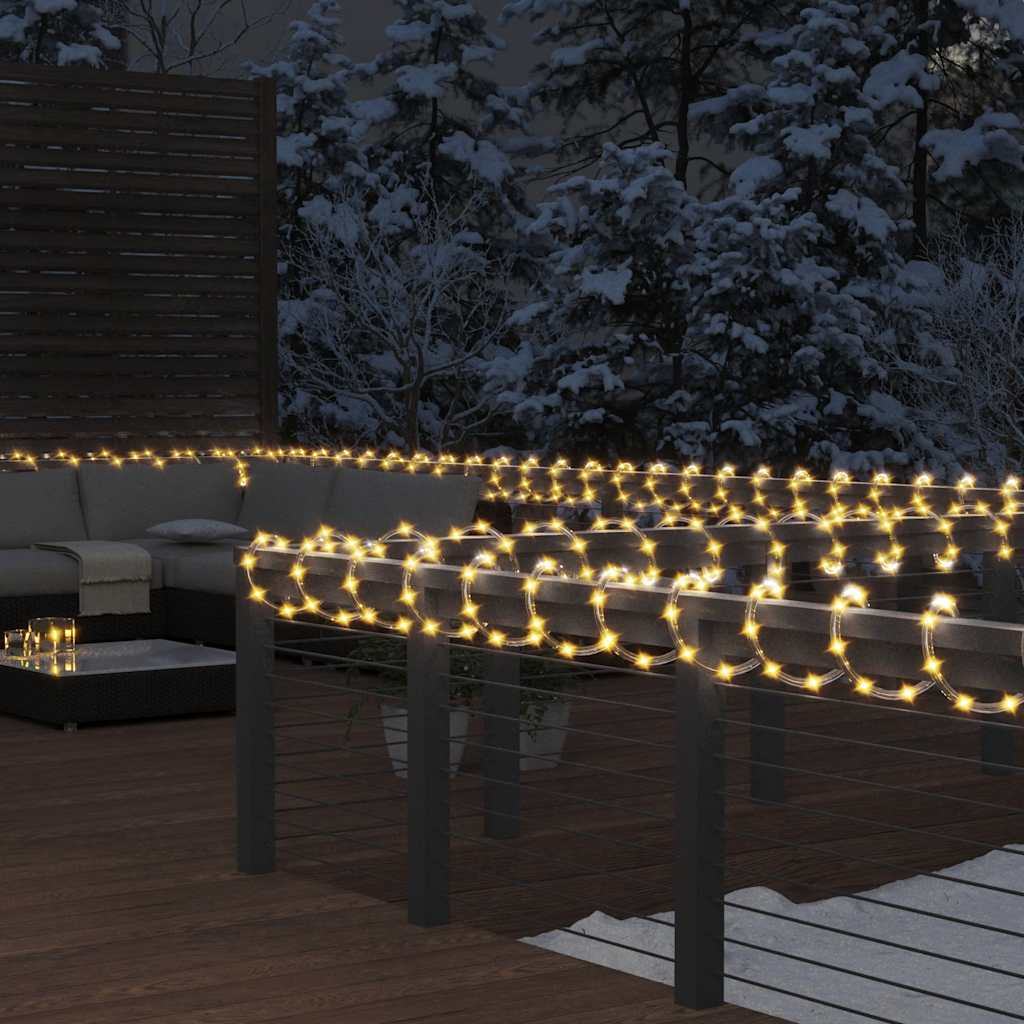 Multidom Svetelná reťaz s 1200 LED diódami teplá biela 50 m PVC