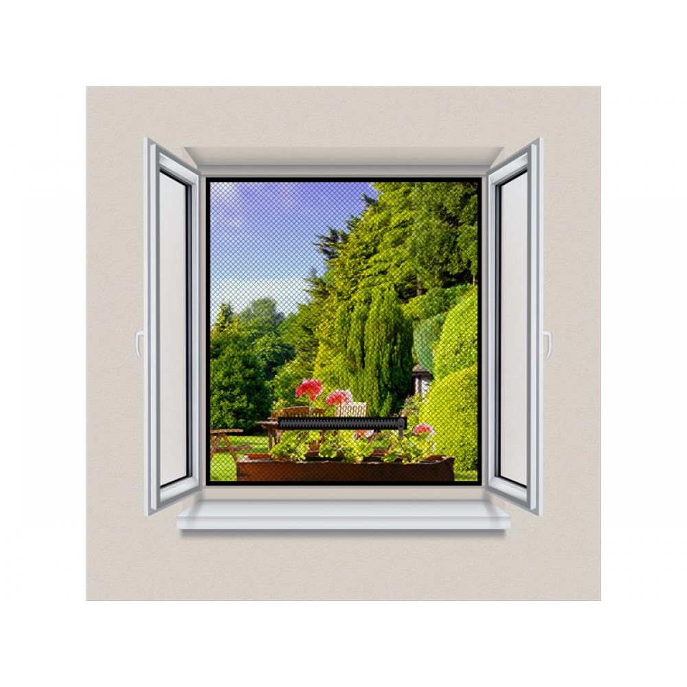 Sieť proti hmyzu na okno DELIGHT 11612BK 150x180cm čierna
