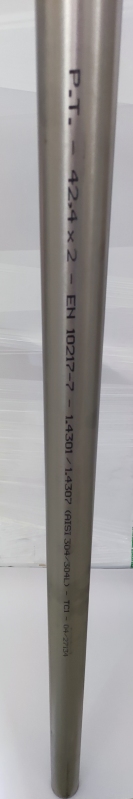 Anténny stožiar 42,4mm x 2mm, dĺžka 2,5 m NEREZ