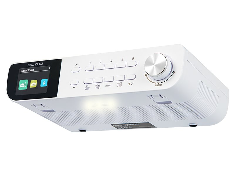Kuchynské FM/DAB+ rádio s Bluetooth BLOW RK1, biele