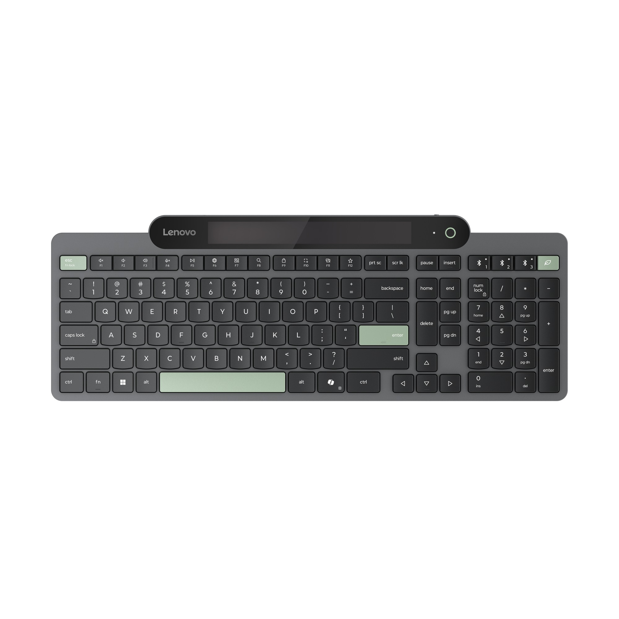 Lenovo Self-Charging Bluetooth Keyboard-Czech/Bezdrátové Bluetooth/CZ/Černá