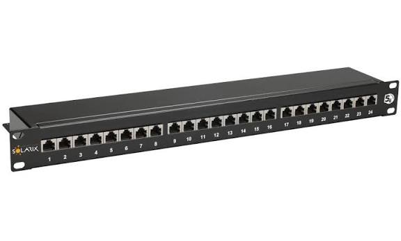 Patch panel SX24-5E-STP-BK 1U 24 x RJ45 CAT5E STP - 24064806