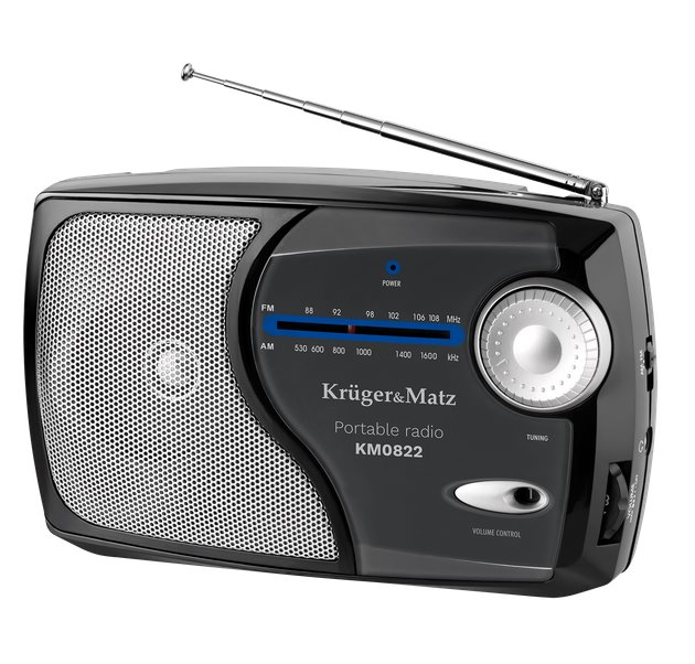 Prenosné rádio AM/FM Kruger&Matz model KM0822, čierna