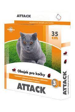 ATTACK Antiparazitný obojok pre mačky 35 cm