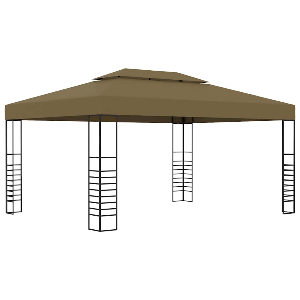 Multidom Altánok 3x4 m, sivohnedý 180 g/m²