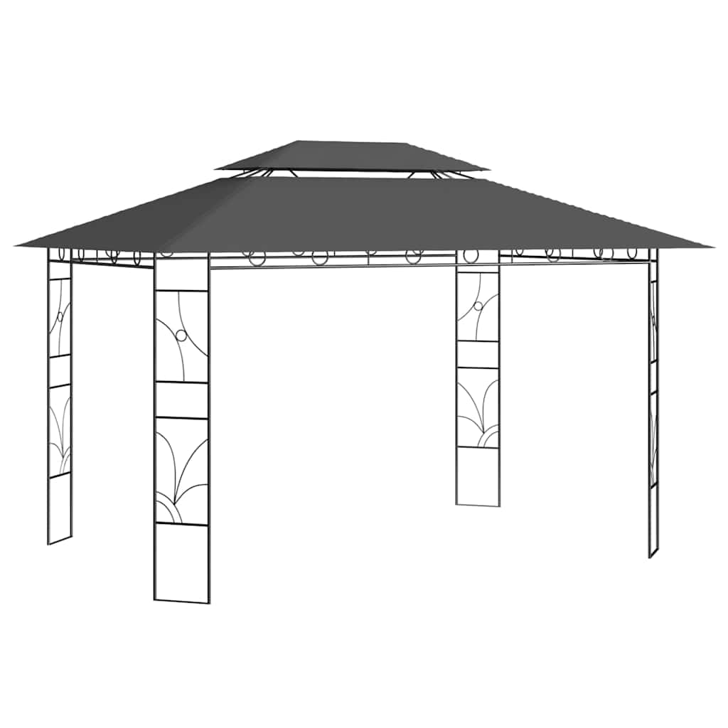 Multidom Altánok 4x3x2,7 m antracitový 160 g/m²