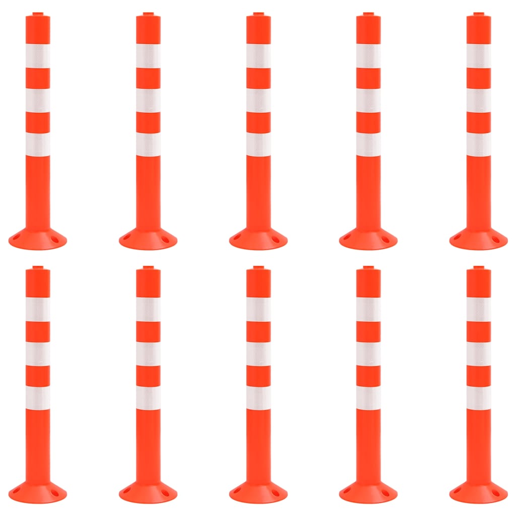 Multidom Dopravné stĺpiky 10 ks 75 cm PE