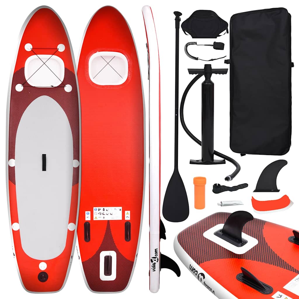 Multidom Nafukovací Stand up paddleboard červený 330x76x10 cm