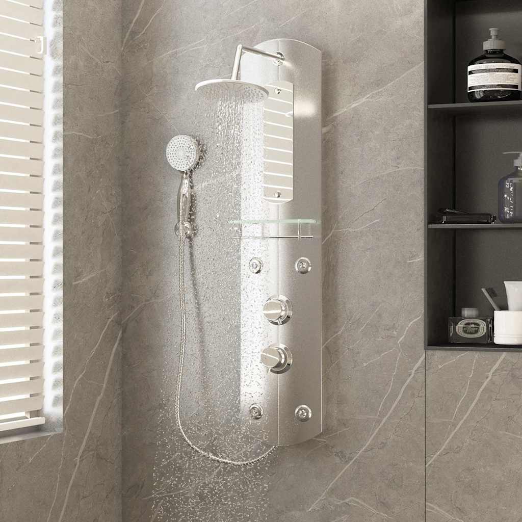 Multidom Sprchový panel 25x43x110 cm strieborný