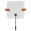 LED panel VIXXO 155×155, štvorcový vstavaný biely,13,5W neut.b.,IP65
