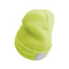 Čepice s čelovkou 180lm, nabíjecí, USB, uni velikost, bavlna/PE, fluorescentní žlutá SIXTOL
