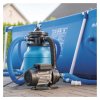Vonkajší predlžovací kábel 15 m / 2 zásuvky / čierny / guma / 230 V / 1,5 mm2