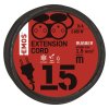 Vonkajší predlžovací kábel 15 m / 2 zásuvky / čierny / guma / 230 V / 1,5 mm2