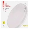 LED prisadené svietidlo TORI, kruhové biele 24W teplá b., IP54