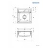 Deante Zorba 440E Grey metallic