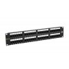 19" patch panel Solarix 48 x RJ45 CAT5E UTP 150 MHz černý 2U SX48-5E-UTP-BK