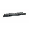 19" ISDN panel Solarix 25 x RJ45 černý 1U SX25-ISDN-BK