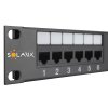 19" patch panel Solarix 24 x RJ45 CAT6 UTP 350 MHz černý 1U SX24-6-UTP-BK