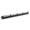 19" patch panel Solarix 24 x RJ45 CAT6 UTP 350 MHz černý 1U SX24-6-UTP-BK