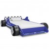 Multidom Detská posteľ pretekárske auto 90x200 cm modrá