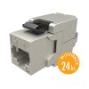 MULTIPACK 24 ks - samořezný keystone Solarix CAT5E STP SXKJ-5E-STP-BK-SA