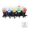 LED svetelná reťaz – 10x párty žiarovky, 5 m, vonkajšia aj vnútorná, multicolor