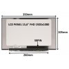 LCD PANEL 15,6'' FHD 1920x1080 30PIN MATNÝ IPS / BEZ ÚCHYTOV