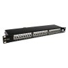 19" patch panel Solarix 24 x RJ45 CAT6 STP černý 1U SX24-6-STP-BK