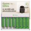 GP nabíjačka batérií Eco E811 + 4× AA 2100 + 4× AAA