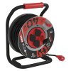 Predlžovací kábel guma-neoprén na bubne 40m / 3x2,5mm guma / 4 zásuvky