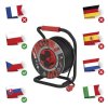 Predlžovací kábel guma-neoprén na bubne 40m / 3x2,5mm guma / 4 zásuvky