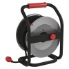 Predlžovací kábel guma-neoprén na bubne 40m / 3x2,5mm guma / 4 zásuvky