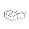 Parenisko G21 dvojdielne GA12 100 x 120 x 40 cm