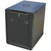Datacom 19'' rozvádzač 6U/450 mm (sklo) čierny