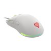 Genesis herná optická myš KRYPTON 750/RGB/8000 DPI/Herná/Optická/8 000 DPI/Drôtová USB/Biela