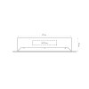 Datacom 19'' rozvádzač pod omietku 4U+2U/150mm plech