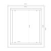 Datacom 19'' rozvádzač pod omietku 4U+2U/150mm plech