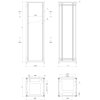 Rozvaděč LC-50 42U, 600x800 RAL 7035, skleněné dveře