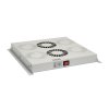 Ventilační jednotka univerzální 2 ventilátorů s termostatem RAL7035 do stropu i do dna VJ-R2
