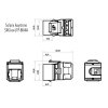MULTIPACK 24 ks - rychlozařezávací keystone Solarix CAT6 UTP SXKJ-6-UTP-BK-NA Component Level a 4PPoE certifikace