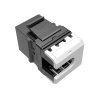 MULTIPACK 24 ks - rychlozařezávací keystone Solarix CAT6 UTP SXKJ-6-UTP-BK-NA Component Level a 4PPoE certifikace