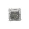 Zásuvka USB dvojitá Simon Basic modul biela