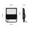 LED reflektor ASIMO asymmetric 100W, čierny, neutrálna biela
