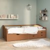Multidom 3-miestna posteľ so zásuvkami medovo-hnedá masívna borovica 90x200 cm